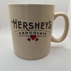 Cream Vintage Galerie Hersheys Mug with Red Hearts